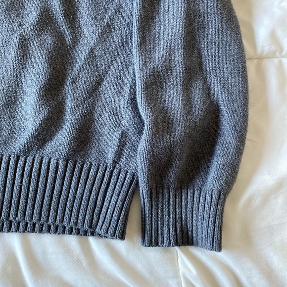 Grey Ralph Lauren Quarter-Zip Sweater - Picture 3 of 4